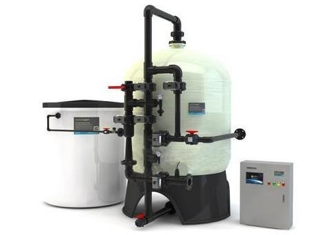 Sistema de amaciador de água de uso industrial, sistema de filtro de amaciador de água de troca de íons