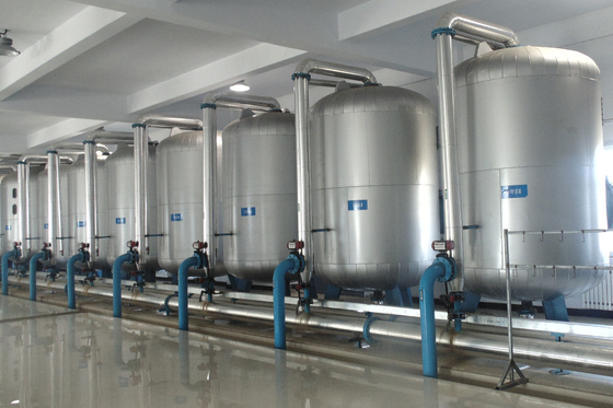 Filtro de areia de quartzo de aço inoxidável para pré-tratamento de água e remoção de impurezas