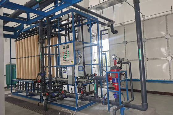 Sistema de tratamento de água de ultrafiltração de grande fluxo para a indústria de alimentos e bebidas