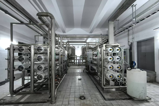 Tratamento de Água Sistema RO de dois estágios, Máquina Industrial de Osmose Reversa