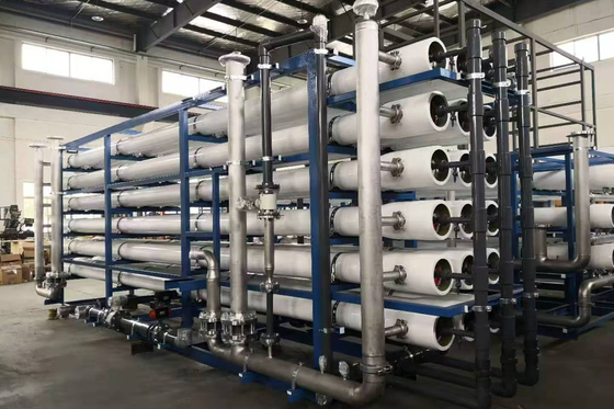 Sistema de osmose reversa industrial de dois estágios de controlo em tempo real